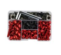Fissaggi per parabrezza Kit Bulloni Carenatura Moto Per Yamaha TMAX 560 T-MAX560 TMAX560 195 Pezzi Di Fissaggio Per Carrozzeria, Viti, Dadi E Clip Moto Clip Dadi A Vite Cupolino(Rosso)