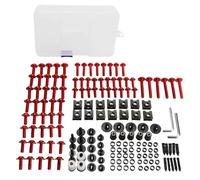 Fissaggi per parabrezza Kit Viti E Dadi Per Carene Moto Per SUZUKI Per VSTROM1000 Per VSTROM 1000 DL1000 XT Clip Di Fissaggio Bulloni Moto Clip Dadi A Vite Cupolino(Rosso)