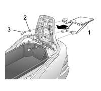 Fissaggi Top Shad.burgman 250/400 01 per Moto Ricambi Accessori Pezzi
