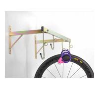 Fissaggio a parete 4 biciclette con supporto antifurto ( Cromo )