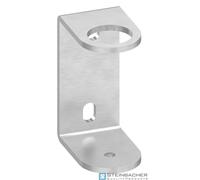 Fissaggio a parete in acciaio inox per montante 42,4mm, 130x60x6mm