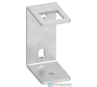 Fissaggio a parete in acciaio inox per montanti 40x40mm, 130x60x6mm