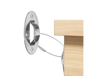 Fissaggio con ancoraggi per mobili, Ancoraggi for mobili Elementi di fissaggio for ancoraggio di sicurezza Argento 4 ganci