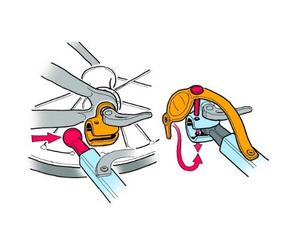 Fissaggio CTS con asse per rimorchio bici Thule Carrello ( Grigio )