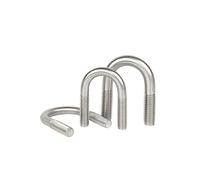 Fissaggio della sella a forma di U Bulloni a U 304 A2-70 in acciaio inossidabile filettatura metrica M6-M12 14-328 mm(M8x114mm 1pcs)