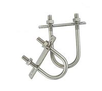 Fissaggio della sella a forma di U Bulloni a U in acciaio inossidabile 304 con assortimento di dadi, diverse misure(M8x42x69mm 1set)