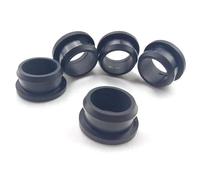 fissaggio di gomma di silicone, Tappi passacavo in gomma cava Tappi passacavo con O-ring Nero 2-30mm 2 pezzi(A22mm (E 17.5mm)2pcs)