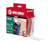 Fissaggio in Velcro (R) di Marca 3/10,2 cm x 4,6 m Sticky Back Tape, Trasparente