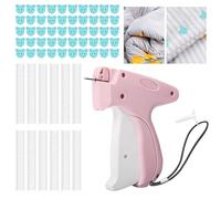 Fissaggio rapido per vestiti, Kit di Riparazione Rapida per Indumenti, Quick Clothing Fixer Micro Stitchy Pistola Gun, 50 Fibbie+660 Perni in Plastica