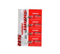 Fissaggio rapido Sram Powerlock (x4) Argenté
