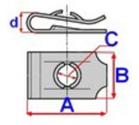 Fissaggio ROMIX ROM 16028, 25 Pezzo