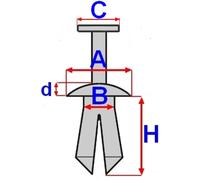Fissaggio ROMIX ROM B23145, 10 Pezzo