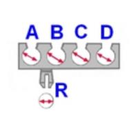 Fissaggio ROMIX ROM C60556, 2 Pezzo