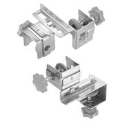 Fissatore per cassetti in acciaio resistente con scanalatura mobile sinistra destra e guarnizione protettiva ispessita per cassetti a pannello alto morsetto per pannelli alti