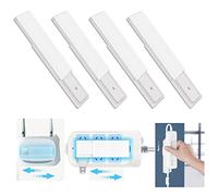 Fissatore per Socket Multi-Adesivo da 4 Pezzi, Supporto per Ciabatta Montato a Parete Senza Punzonatura, Supporto più Semplice per Ciabatta, Router WiFi, Telecomando e Altro