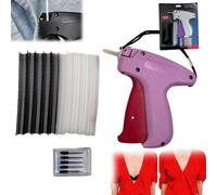 Fissatore rapido per vestiti, mini macchina da cucire per indumenti a riparazione rapida, macchina da cucire portatile, connettore istantaneo per indumenti (rosa)