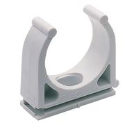 Fischer Clip 32 fissatubo Aperto in Nylon, Fissaggio Tubi per installazioni elettriche, Confezione da 50 Pezzi, 98818