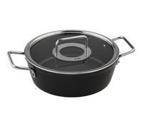 Fissler Adamant - Rostiera in alluminio (diametro 24 cm, 3,1 l) rivestita con coperchio in vetro, antiaderente, compatibile induzione