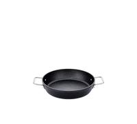 Fissler Adamant - Padella grande Ø 32 cm, antiaderente in alluminio, bordo alto, resistente ai graffi, a induzione, colore: Nero