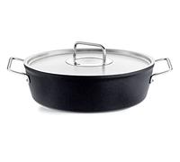 Fissler Adamant - Rostiera in alluminio (diametro 28 cm, 4,3 l) rivestita con coperchio in metallo, antiaderente, compatibile induzione