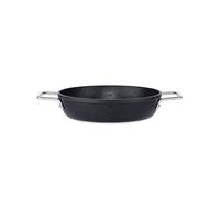 Fissler Adamant - Padella grande Ø 32 cm, antiaderente in alluminio, bordo alto, resistente ai graffi, a induzione, colore: Nero