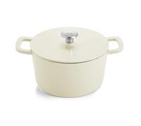 Fissler Collezione Moments, Rostiera in Ghisa Smaltata, Rotonda Diametro 24 cm, Pentola in Ghisa, Funzione Cocotte Aromastar, Compatibile Induzione, Rosso Bordeaux