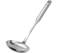 Fissler Essential - Cucchiaio in acciaio inox da 35 cm, con scolapasta e occhiello per appenderlo, lavabile in lavastoviglie
