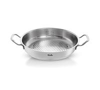 Fissler Original,Profi Collection Padella rotonda da portada in acciaio inox 2 L, 24 cm, con coperchio alto, superficie di cottura Novogrill, scala di misurazione interna, per cottura a induzione