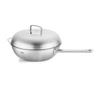 Fissler Wok con coperchio in metallo, 32 cm