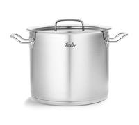 Fissler Original,Profi Collection Pentola elevata in acciaio inox 9.1 L, 24 cm, incluso coperchio in metallo, scala di misurazione interna, cottura a induzione