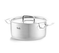 Fissler Original,Profi Collection Pentola per arrosti in acciaio innox 4.6 L, 24 cm, con coperchio in metallo, adatta per fornelli a induzione