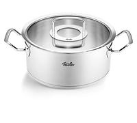 Fissler Original-Profi Collection - Pentola per arrosto, diametro 20 cm, capienza 2,6 litri, in acciaio inox, rostiera con coperchio in vetro, compatibile induzione