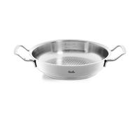 Fissler Original,Profi Collection Padella rotonda da portada in acciaio inox 2 L, 24 cm, con coperchio alto, superficie di cottura Novogrill, scala di misurazione interna, per cottura a induzione