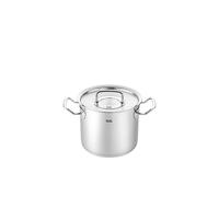 Fissler Original,Profi Collection Pentola elevata in acciaio inox 9.1 L, 24 cm, incluso coperchio in metallo, scala di misurazione interna, cottura a induzione