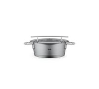 Fissler Phi Collection - Pentola per arrosti, 20 cm, 2,3 l, con coperchio in vetro, in acciaio inox, adatta a induzione, risparmio energetico, lavabile in lavastoviglie, qualità premium Made in