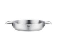 Fissler Pure Collection - Padella in acciaio inox (diametro 28 cm) non rivestita, scala graduata interna, bordo alto, compatibile Induzione
