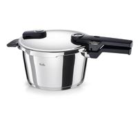 Fissler Vitaquick® - Pentola a pressione Elemental, 4,5 l (diametro 22 cm), colore verde salvia - Made in Germany, 2 livelli di cottura, risparmio energetico, fondo super termico, induzione