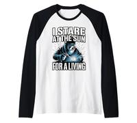 Fisso Il Sole per Vivere Divertente Saldatore Fabbro Maglia con Maniche Raglan