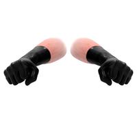 Fist It Latex Short Gloves Black