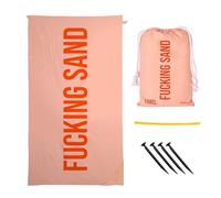 FISURA - Asciugamano da spiaggia grande F*cking Sand. Asciugamano in microfibra leggera per piscina, spiaggia, campeggio o picnic. Anti sabbia. Asciugatura rapida. Regalo originale. 180 x 100 cm