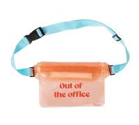 Fisura - Borsa impermeabile. Marsupio impermeabile. Borsa stagna con cintura regolabile. Dimensioni: 22,5 x 12,5 centimetri. (Out of the office, arancio)