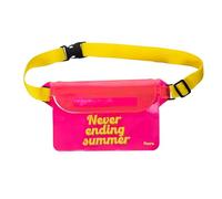 Fisura - Borsa impermeabile. Marsupio impermeabile. Borsa stagna con cintura regolabile. Dimensioni: 22,5 x 12,5 centimetri. (Summer, rosa)