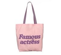 Fisura Borsa tote bag originale "famous", 100% cotone con tasca.