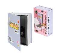 Fisura - Cassaforte a forma di libro "secret diary". Cassaforte libro originale con serratura a combinazione. Cassetta di sicurezza nascosta. 18 x 11,5 cm