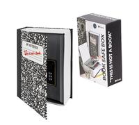 Fisura - Cassaforte a forma di libro "this is not a book". Cassaforte libro originale con serratura a combinazione. Cassetta di sicurezza nascosta. 18 x 11,5 cm