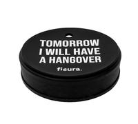 Fisura - Coperchio bicchieri antidroga "I will have a hangover". Protezione per bevande originale blu. Copertura per bevande riutilizzabile. Protezione della tazza antiderrame Realizzato in silicone.