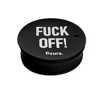 Fisura - Copertura per bevande anti-droga "f*ck off". Copribevande riutilizzabile originale nero. Protezione per bicchieri anti-spreco per festival e feste, in silicone BPA free.