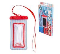 Fisura Custodia impermeabile per cellulare originale Better Late. Borsa impermeabile mobile rossa e rosa per Huawei, Galaxy S20+/S10e, IPHONE (Out of the office, blu e rosso)