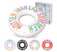 Fisura - Gonfiabile esclusivo “Hotter than last summer”. Ciambella 120 cm con valvola di sicurezza per gonfiaggio e sgonfiaggio veloce. Ideale per piscina o mare.