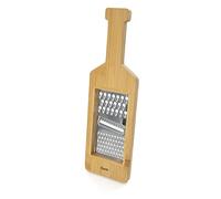 Fisura - Grattugia formaggio originale. Grattugia per verdure a forma di bottiglia di vino. Grattugia agrumi. Grattugia in acciaio inox e legno. 9,5 x 30 cm